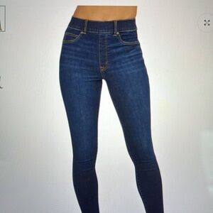 SPANX Women's Petite Dark Indigo Skinny Jeans